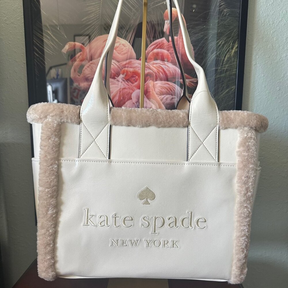 kate spade New York Jett Faux Shearling Tote‎